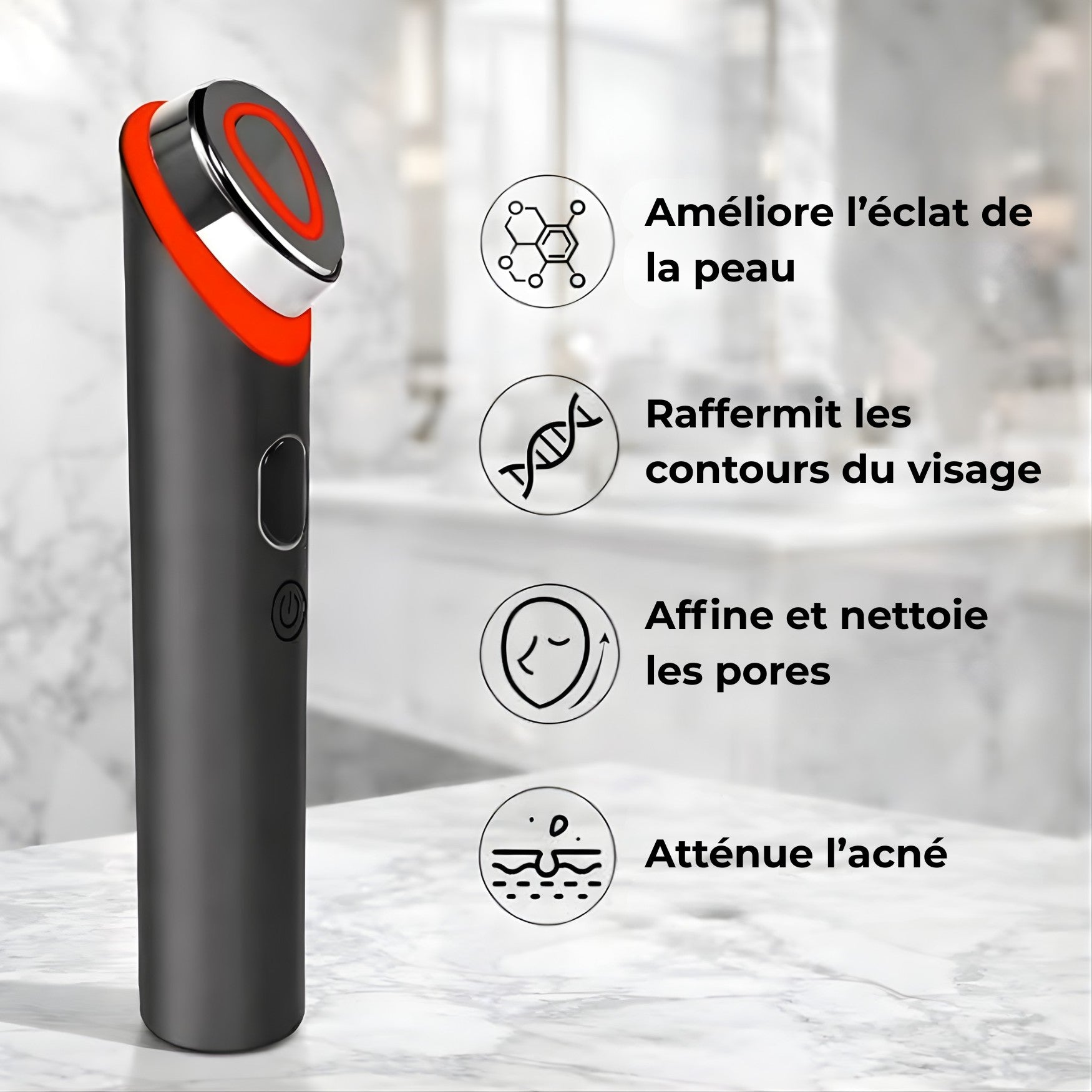 Avantages de l’appareil EMS visage : éclat de la peau, contours raffermis, pores affinés et réduction de l’acné