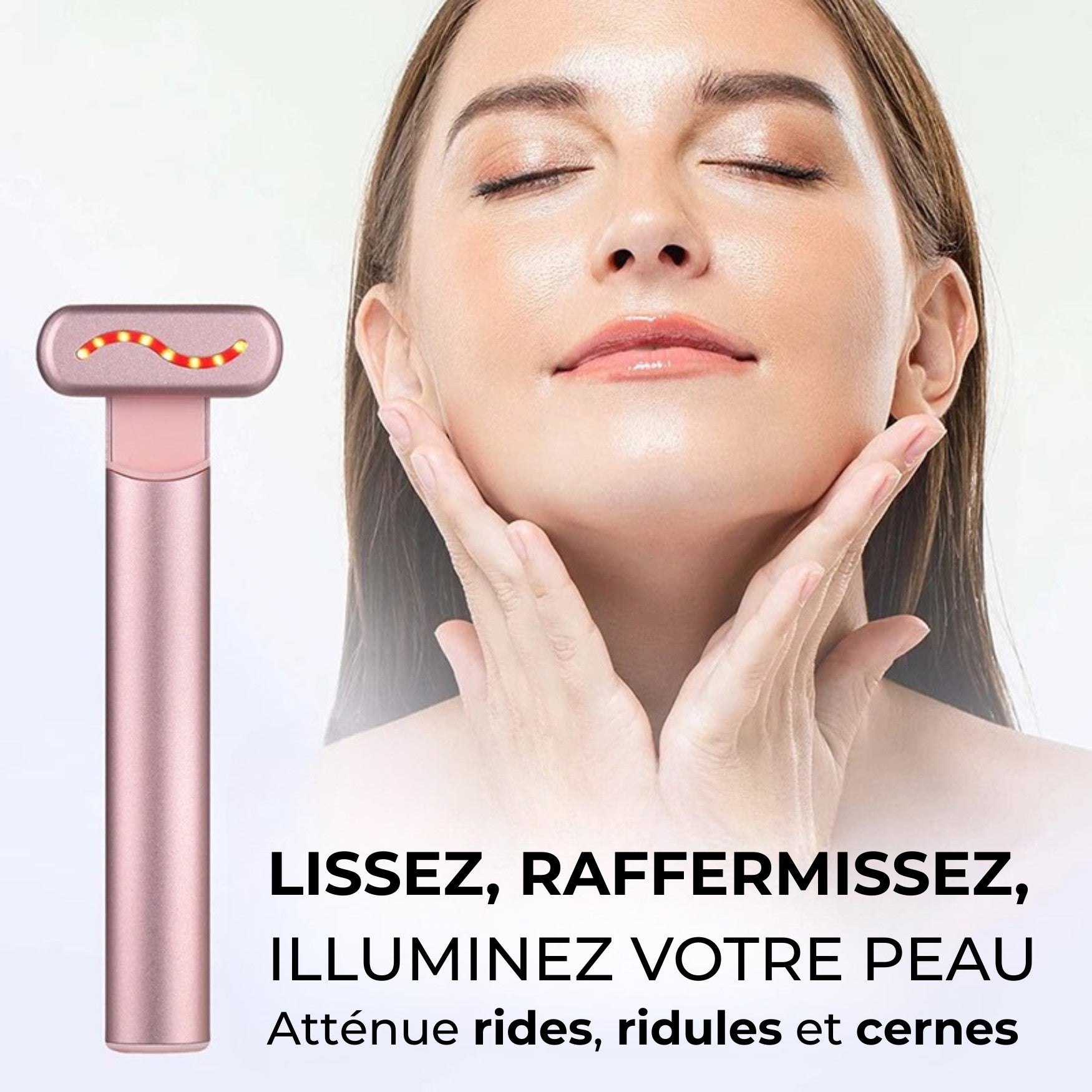 Appareil lifting visage anti âge pour une peau plus ferme lumineuse et un teint visiblement unifié