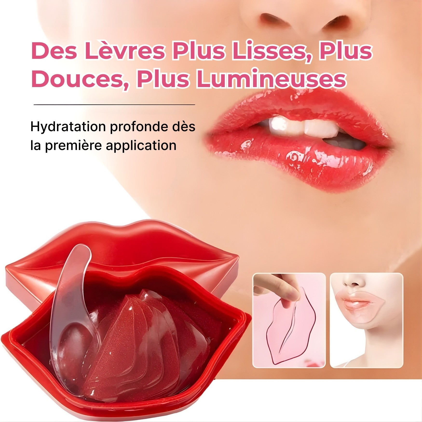 Masque lèvres hydratant à la vitamine C, patch nourrissant pour réparer et lisser les lèvres sèches