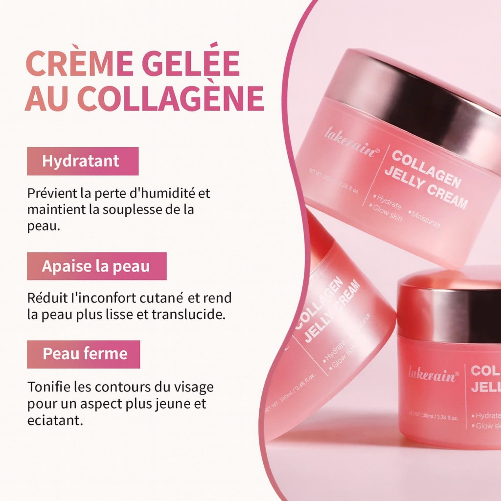 Bienfaits de la crème gelée au collagène : hydratation, fermeté, éclat et apaisement de la peau
