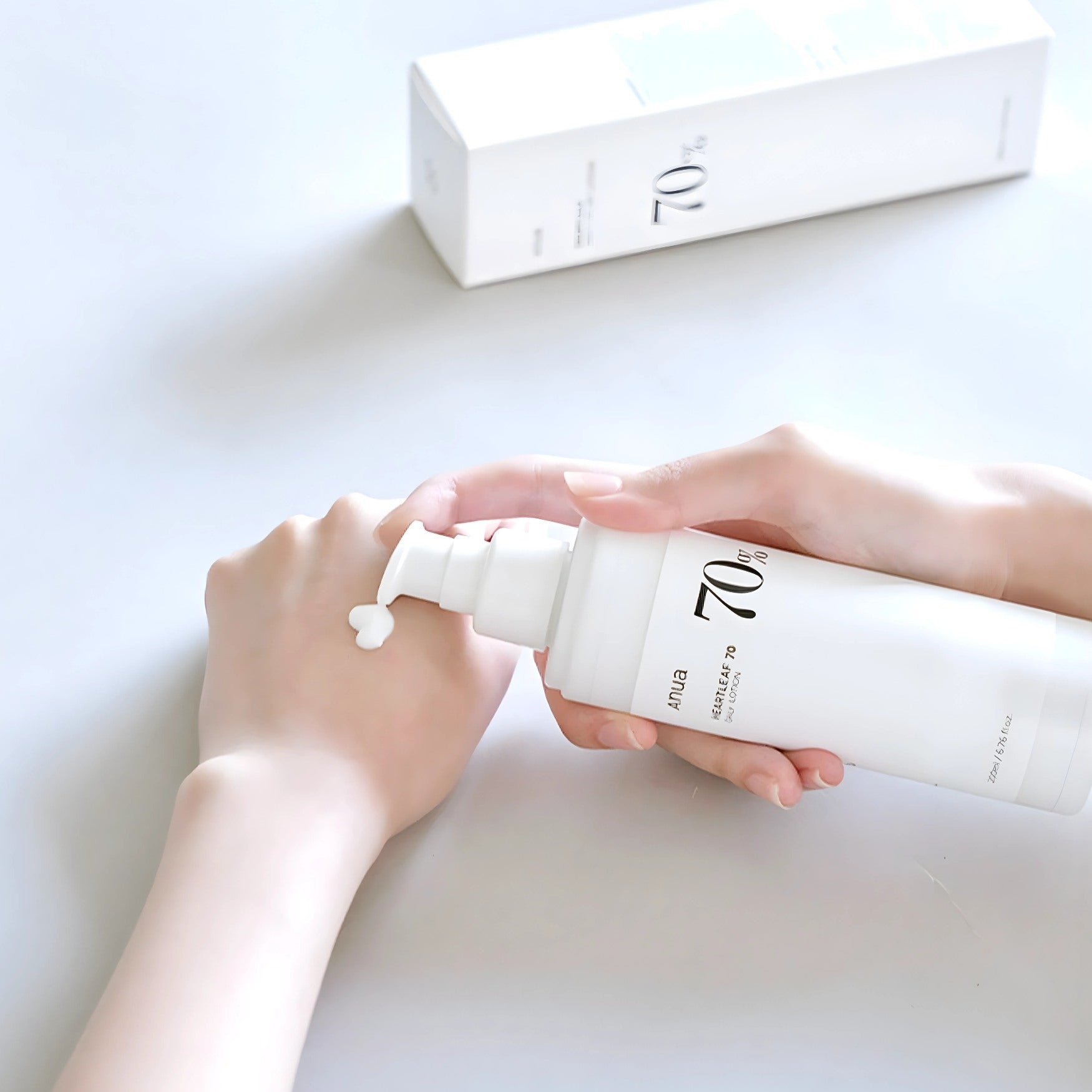 Texture légère non collante de la lotion Heartleaf 70