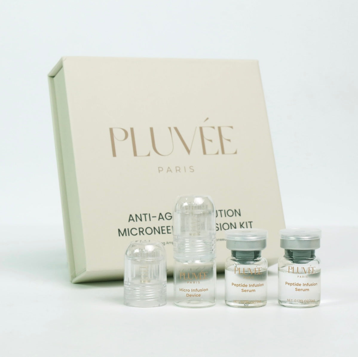 Kit complet Pluvée Paris avec micro-infusion visage et flacon de sérum